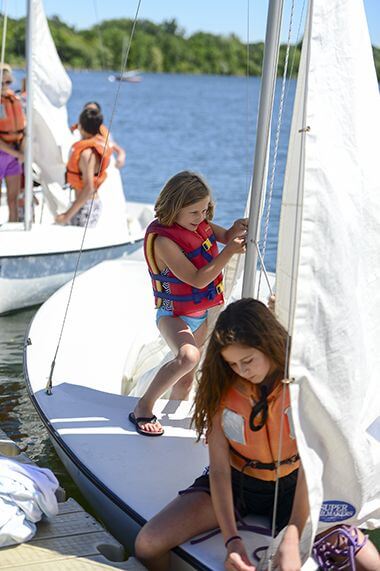 Enjoying Youth Sailing Lessons