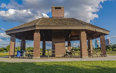 covered picnic shelters