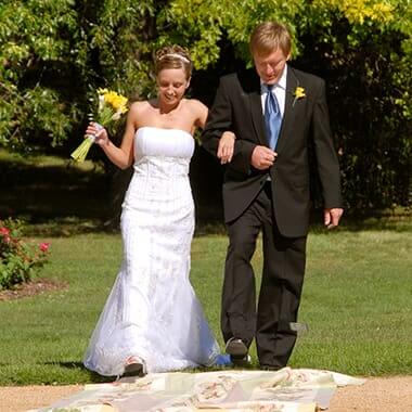 Wedding at Heffelfinger Fountain