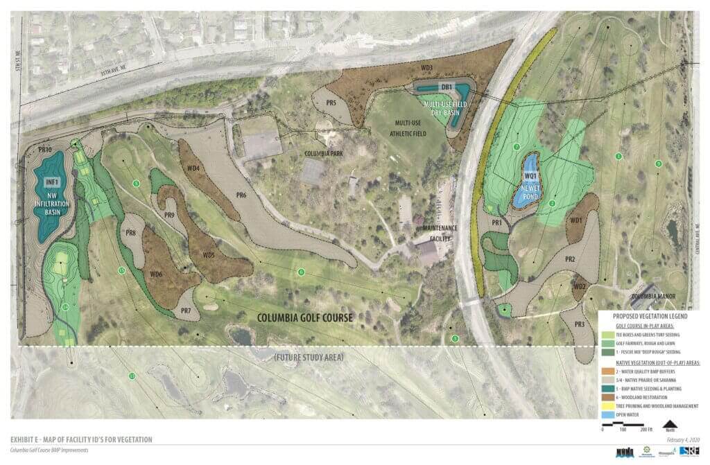 Map of the Stormsewer, Habitat, and Stormwater BMPs Plan