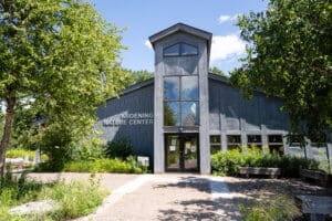 Exterior entrance to the Kroening Nature Center