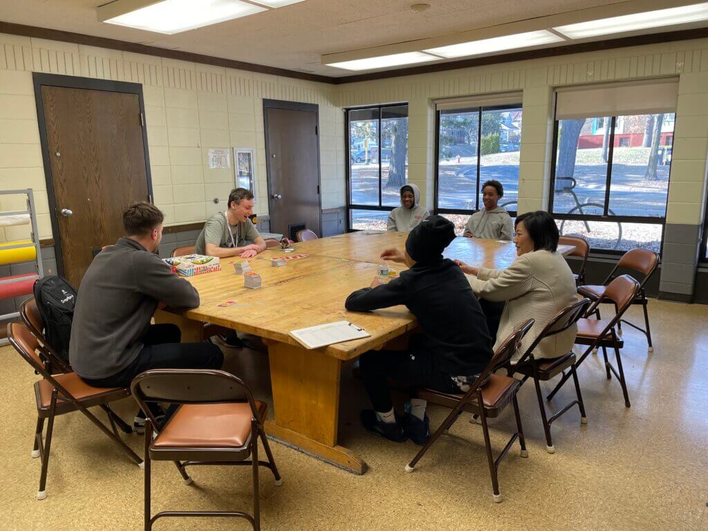 Parkside Pathways youth with their mentors. 