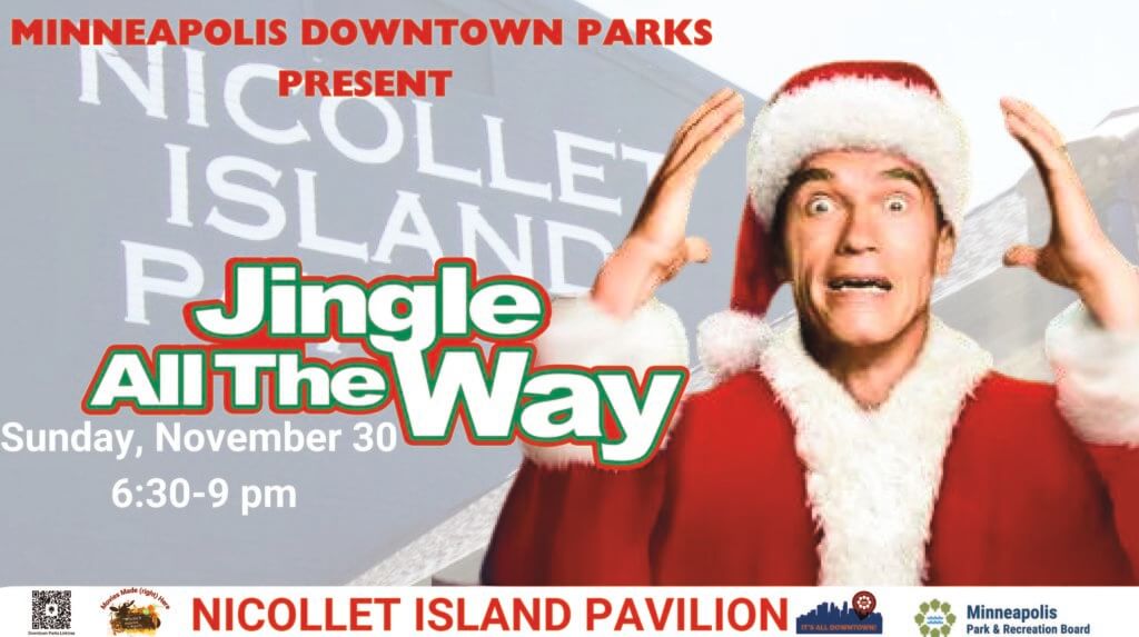 Movies Made (right) Here: The Jingle All the Way Edition flyer. Description in text. 