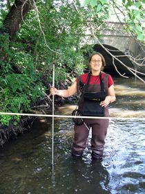 measuring in minnehaha creek