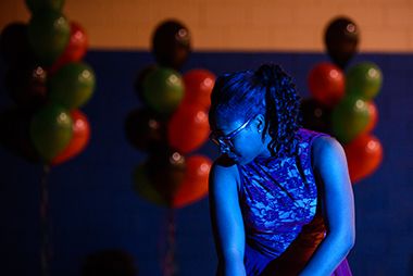 Woman Performing at Black History Month Celebration 2017