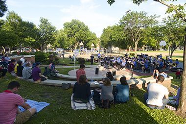 Audience Enjoying Summer Concerts in the park