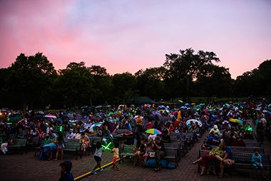 Audiences Enjoy Movies in the Parks