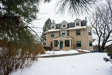 Theodore Wirth Home and Administration Building Covered in Snow