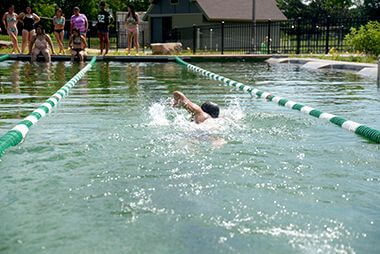 Lap Swimming Lanes at Webber Natural Swimming Pool