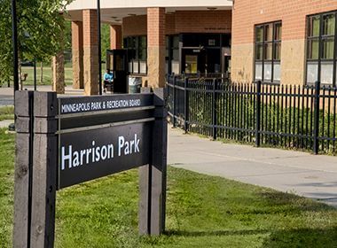 Harrison Park sign