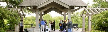 Wedding at Minnehaha Falls Pergola Garden