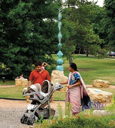 Crane Sculpture at Lyndale Park Peace Garden