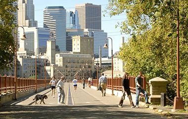 Grand Rounds Scenic Byway at Stone Arch Bridge