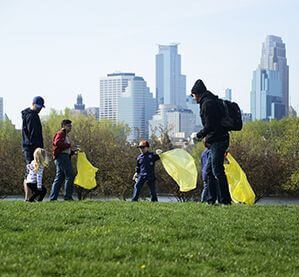 Earth Day Cleanup at Boom Island Park