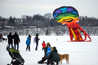 Minnesotans Celebrate the Winter Tradition at Lake Harriet Winter Kite Festival