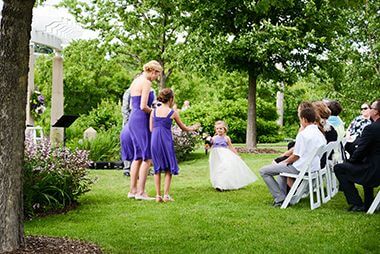 Bridal Party at Longfellow Gardens