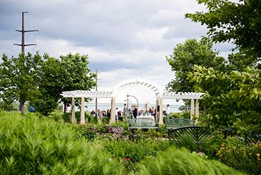 Wedding at the Garden Arbor in Longfellow Gardens