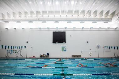 6-lane Competition and 4-lane Teaching Pools at Phillips Aquatics Center