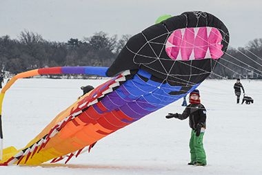 Outdoor Games Available at Lake Harriet Winter Kite Festival 2017