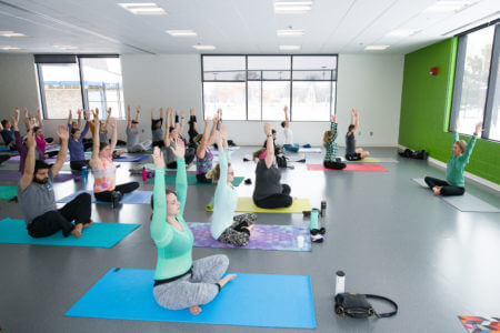 Yoga Class Using Multipurpose Room at Northeast