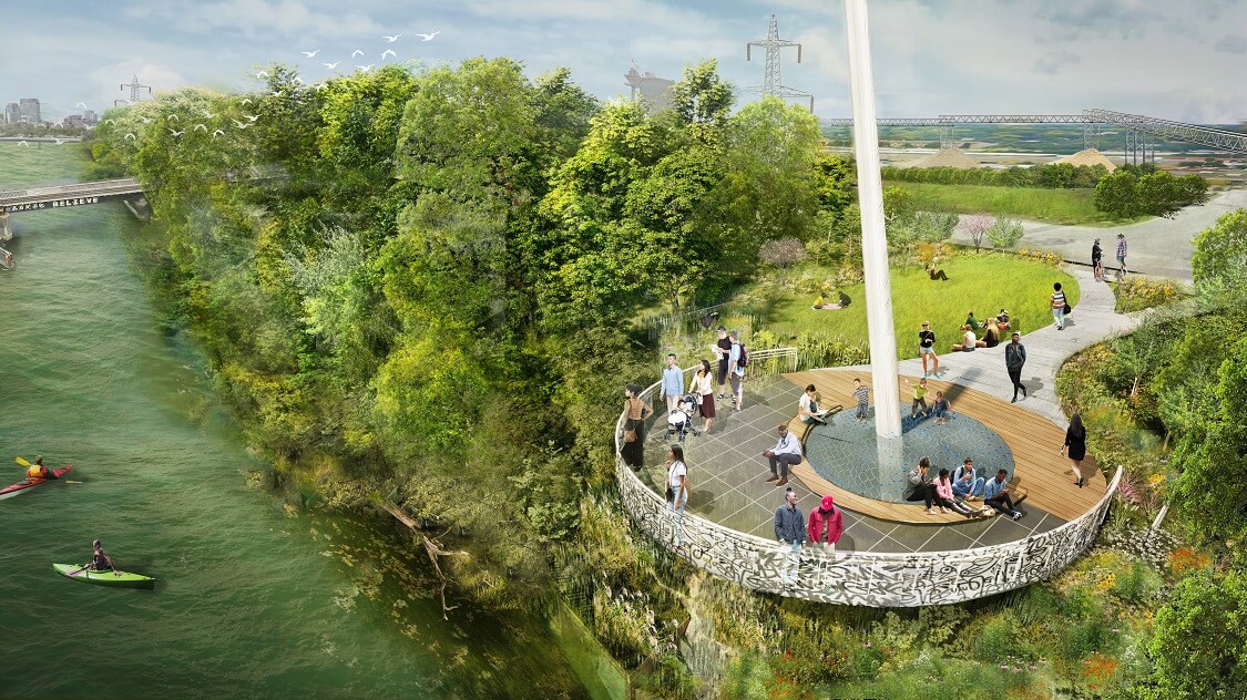 Great Northern Greenway Overlook Design Will Open North Minneapolis To The River Through A Dynamic New Riverfirst Park Feature Minneapolis Park Recreation Board