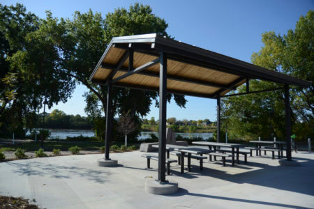 The Sheridan Memorial Park playground area after construction.