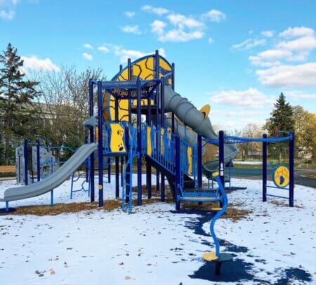 West side playground was expanded and new equipment added in 2023
