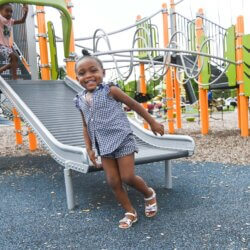 Kids play on the Peavey Park playground.